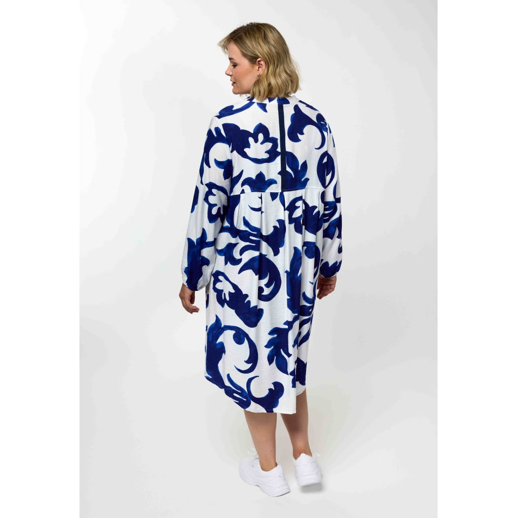 Gozzip Woman GAnja Dress Dress Offwhite-Blue