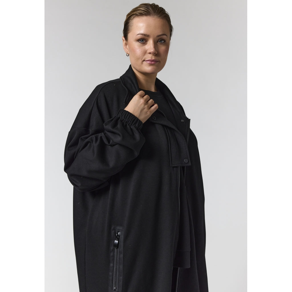 Gozzip Woman GEstrid Cardigan with zipper Cardigan Black