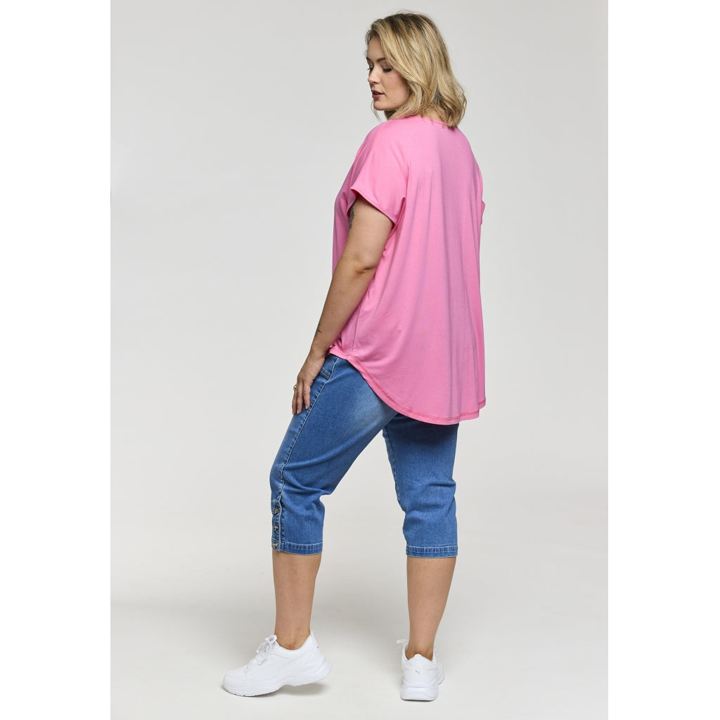 Gozzip Woman GGitte T-shirt with print T-Shirt Pink