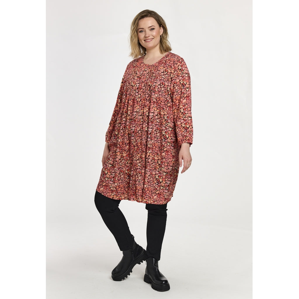 Gozzip Woman GJohanne Shirt Tunic Shirt Tunic Red mosaique