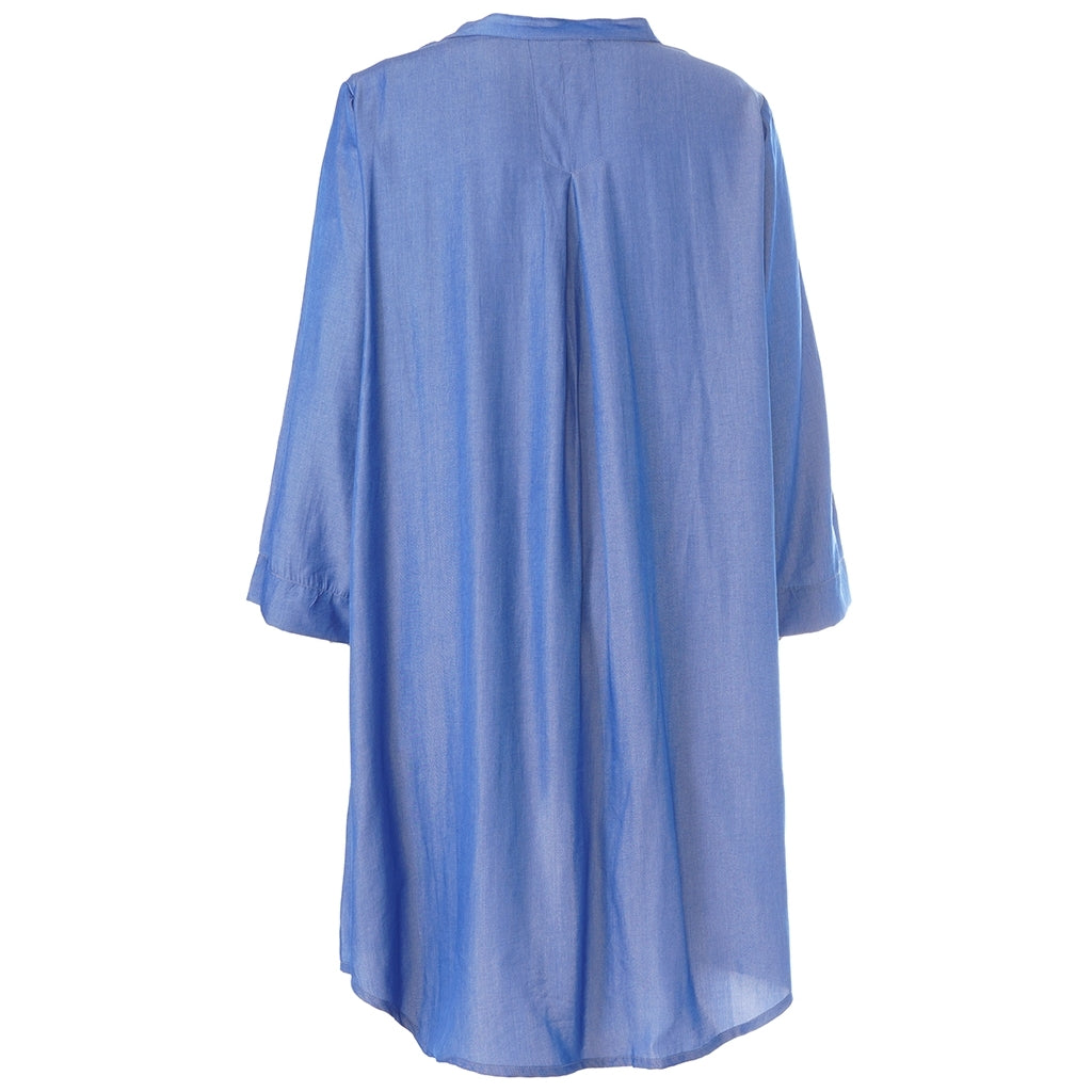 Gozzip Woman GMonna Shirt Tunic Shirt Tunic Blue denim look