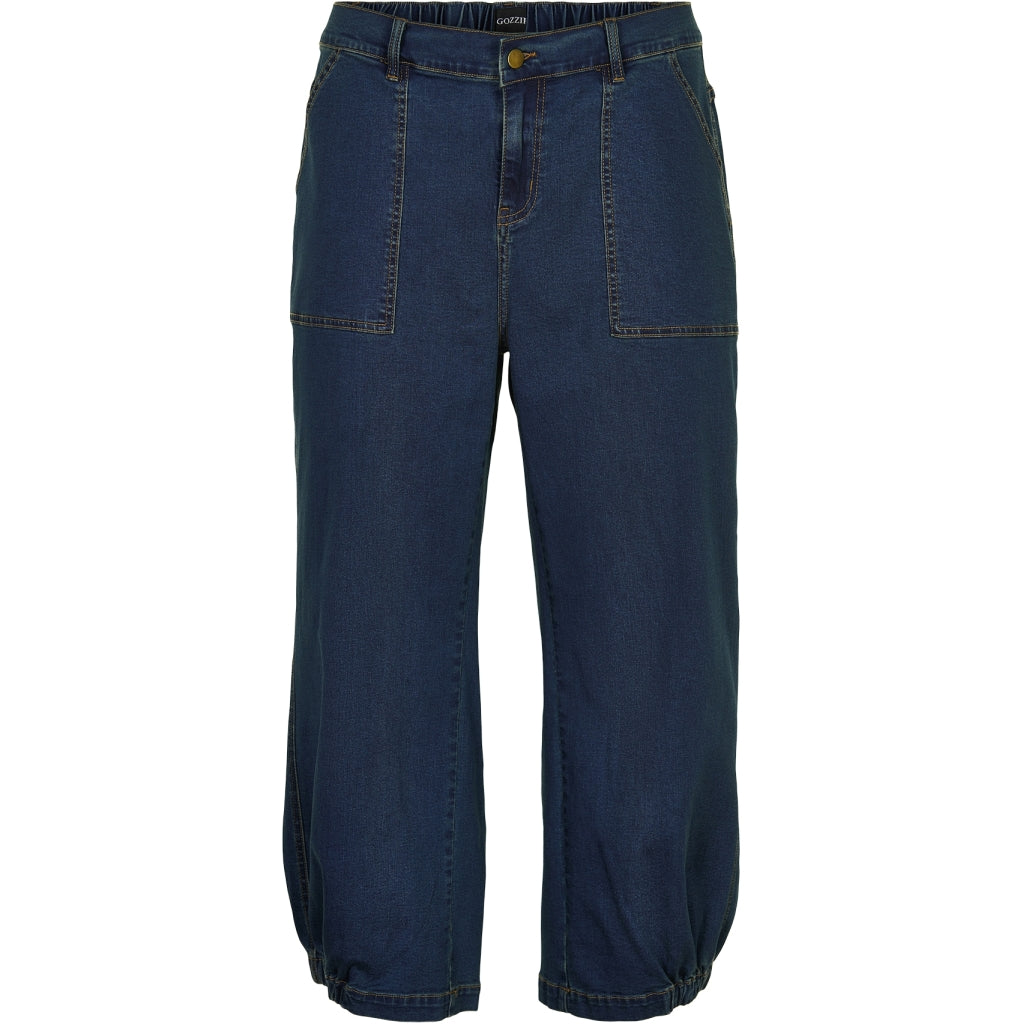Gozzip Woman Clara Baggy pants Baggy pants Dark blue denim