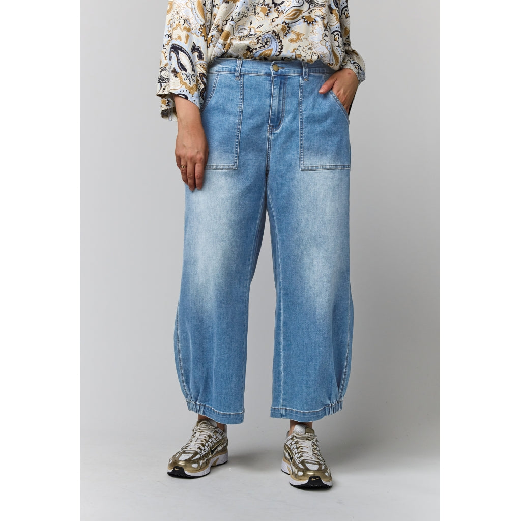 Gozzip Woman Clara Baggy pants Baggy pants Light Blue Denim