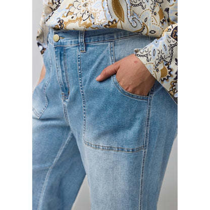 Gozzip Woman Clara Baggy pants Baggy pants Light Blue Denim