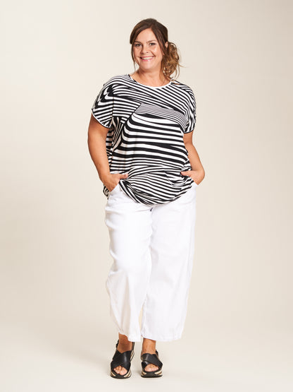 Gozzip Woman Clara Baggy pants Pants 2 White