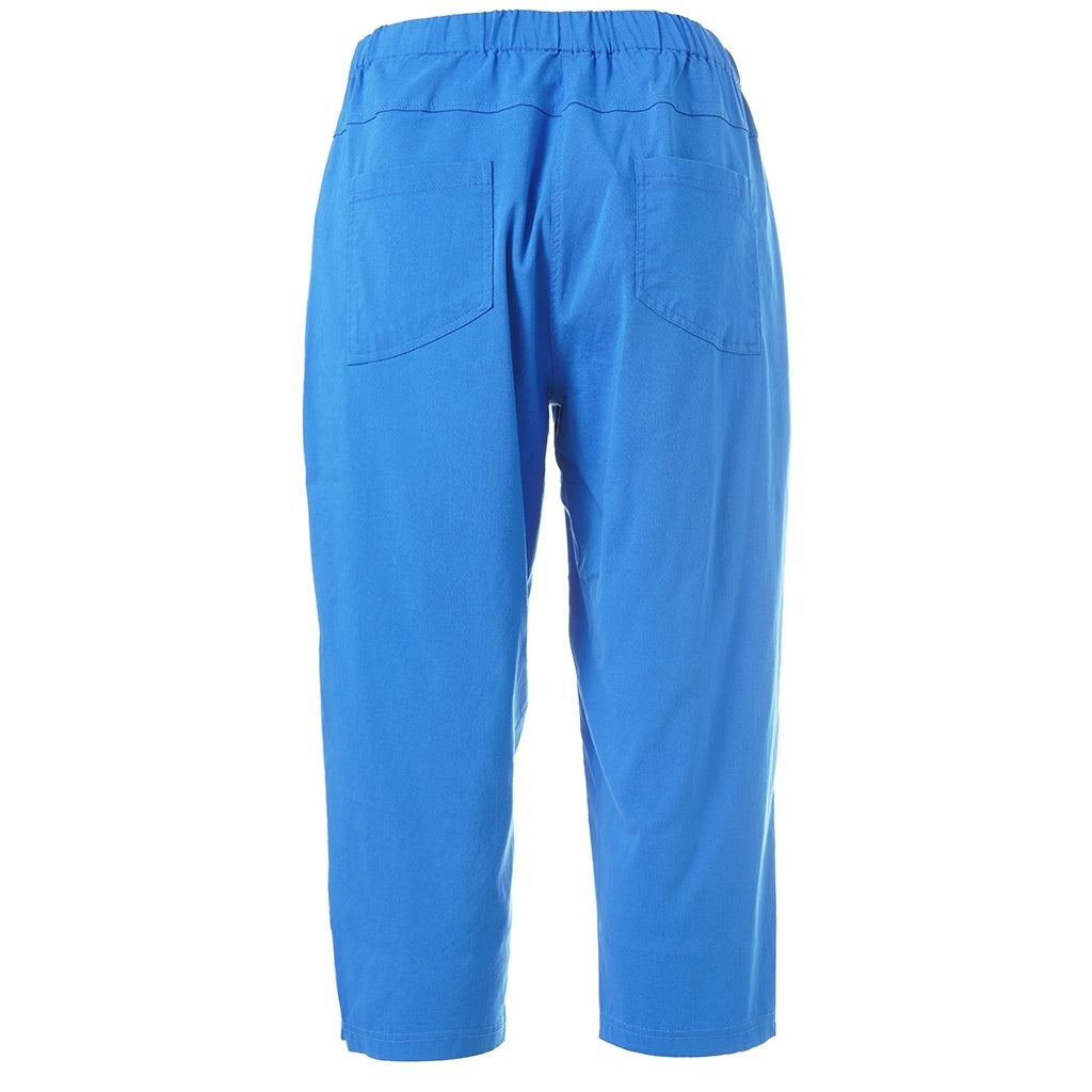 Gozzip Woman Clara Loose capri pants Loose Pant 26 Blue