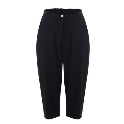 Gozzip Woman Clara Loose capri pants Loose Pant Black
