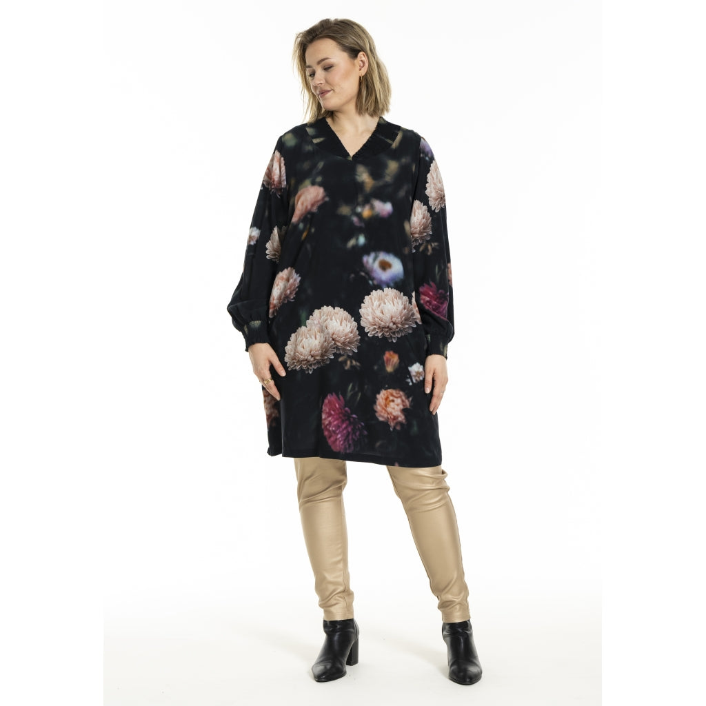 Gozzip Woman GAbigail Tunic Tunic Peony print