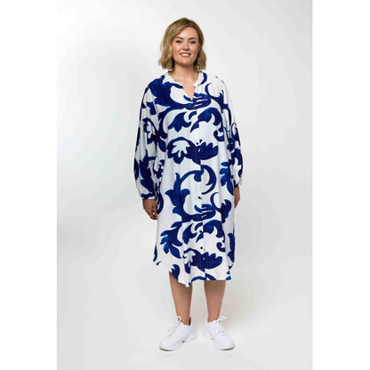 Gozzip Woman GAnja Dress Dress Offwhite-Blue