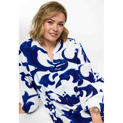 Gozzip Woman GAnja Dress Dress Offwhite-Blue