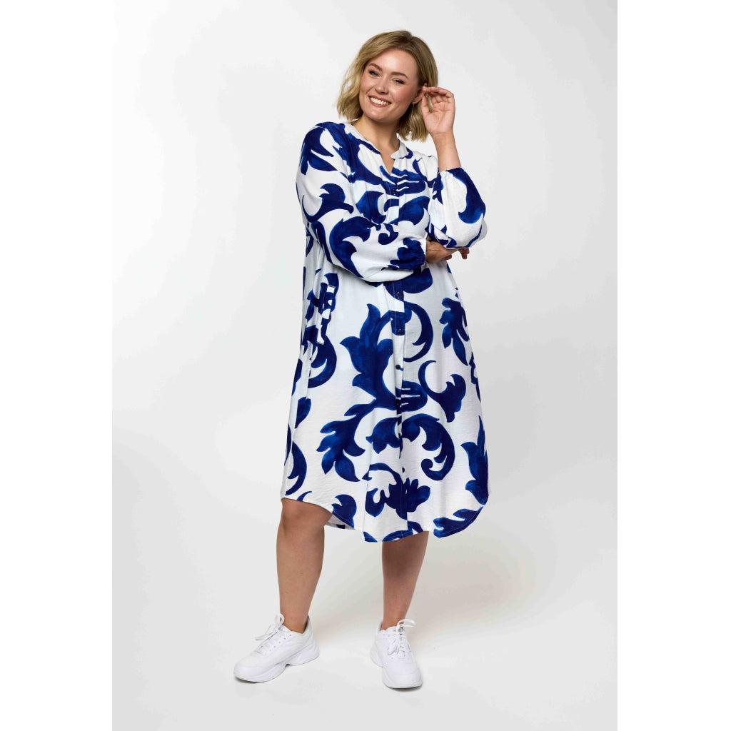 Gozzip Woman GAnja Dress Dress Offwhite-Blue