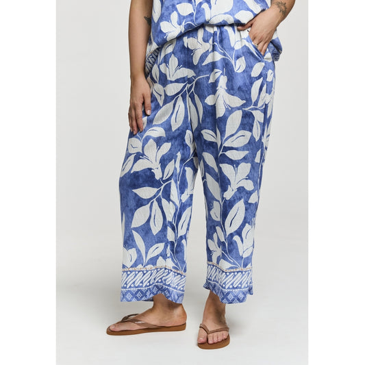 Gozzip Woman GAugusta Pants Pants Blue/Off-white board fabric