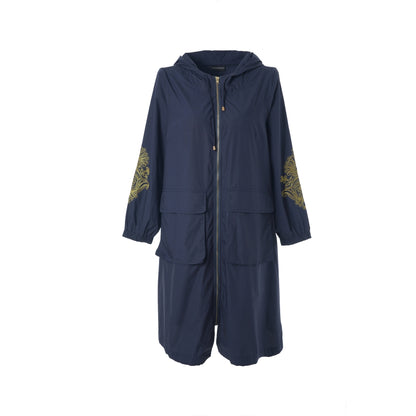 Gozzip Woman GBeate a-shaped coat Coat Navy