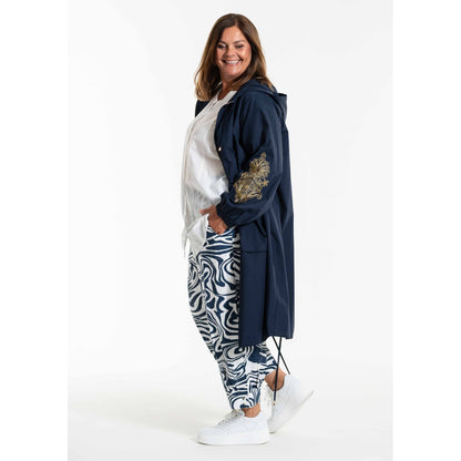 Gozzip Woman GBeate a-shaped coat Coat Navy