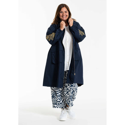 Gozzip Woman GBeate a-shaped coat Coat Navy