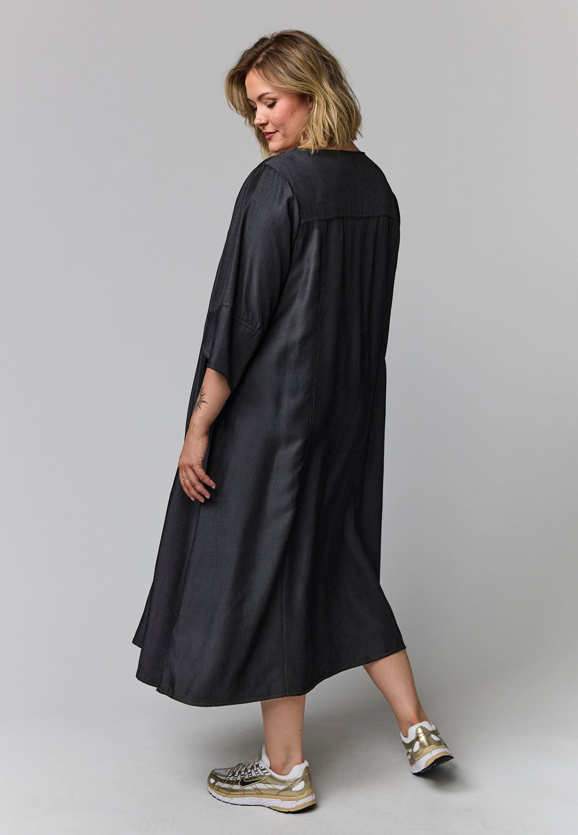 Gozzip Woman GBente Long Dress Long Dress Black