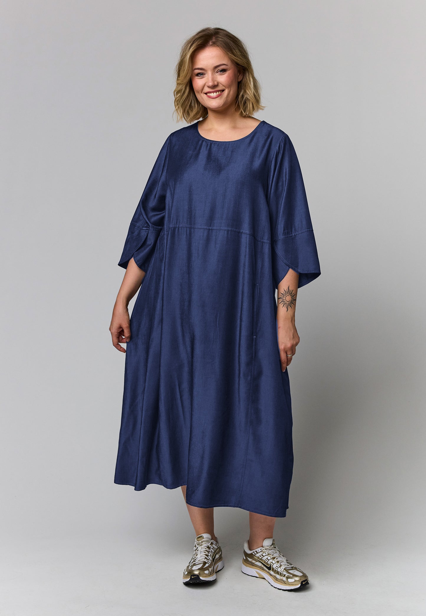 Gozzip Woman GBente Long Dress Long Dress Navy