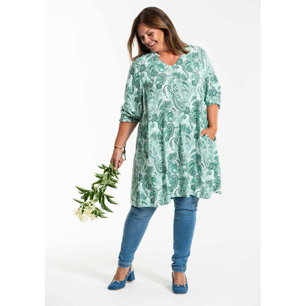 Gozzip Woman GBentina Tunic Tunic Green