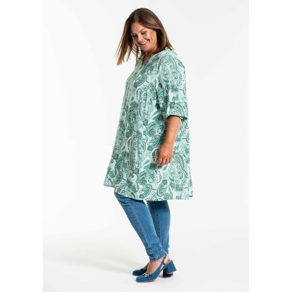 Gozzip Woman GBentina Tunic Tunic Green