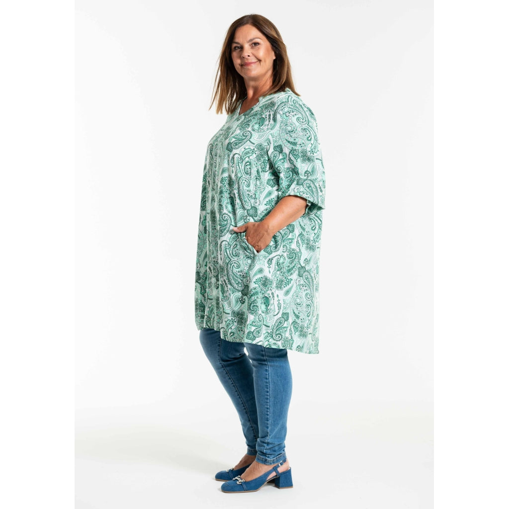 Gozzip Woman GBentina Tunic Tunic Green
