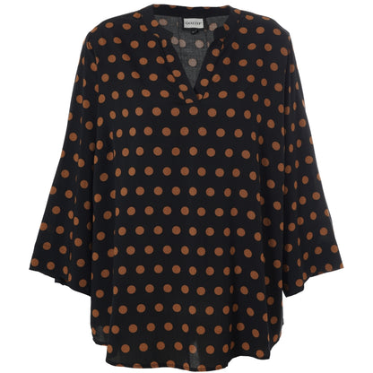 Gozzip Woman GBillie Blouse Blouse Black with dots