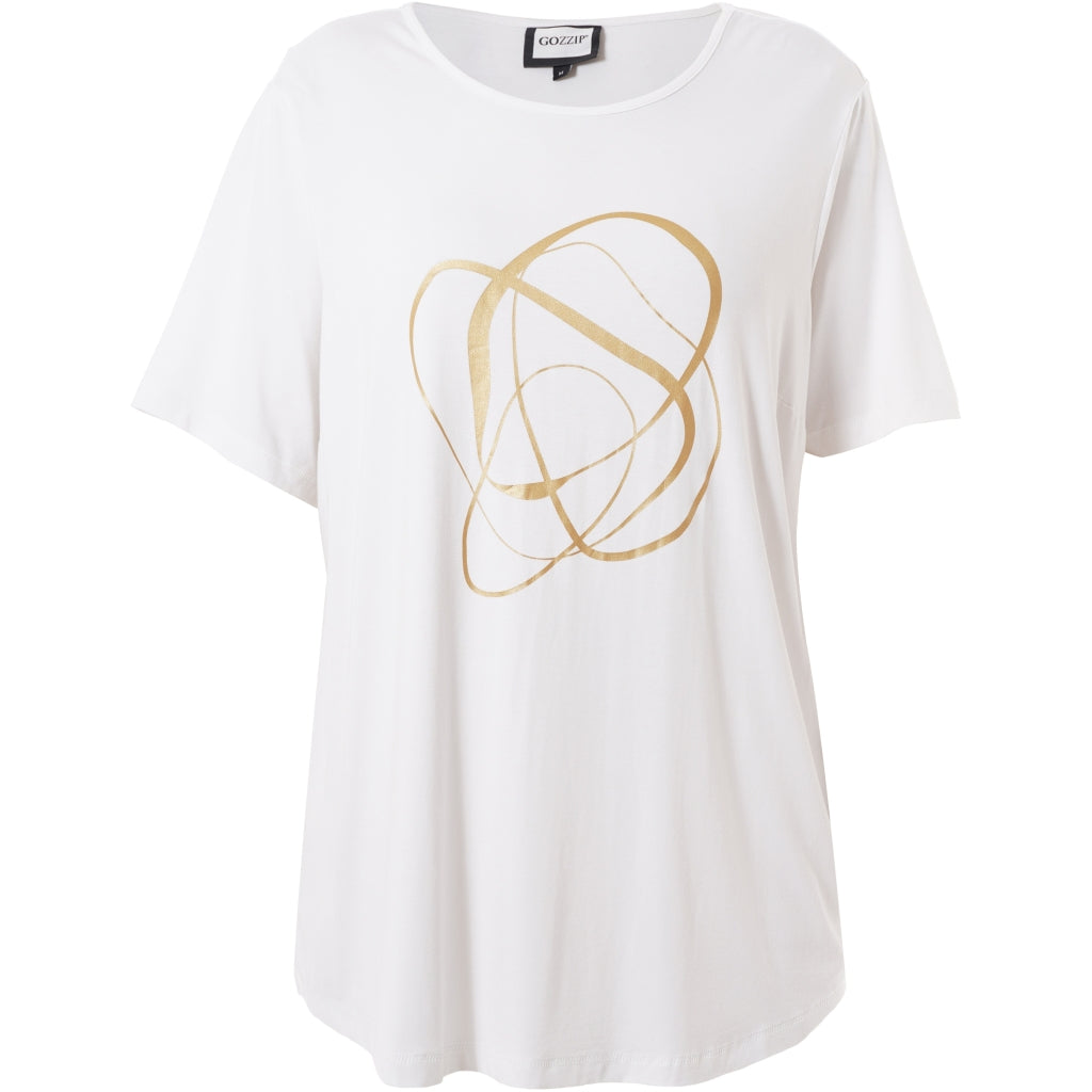 Gozzip Woman GBirka T-Shirt with print T-Shirt White