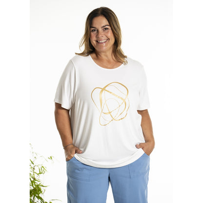 Gozzip Woman GBirka T-Shirt with print T-Shirt White