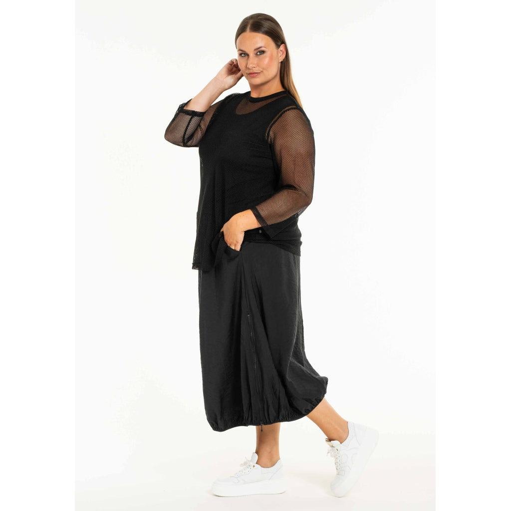 Gozzip Woman GCilla Mesh Blouse Blouse Black
