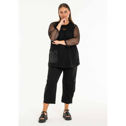 Gozzip Woman GCilla Mesh Blouse Blouse Black