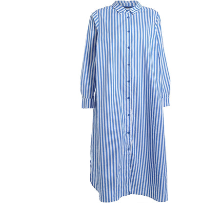 Gozzip Woman GCornelia Long Shirt Long shirt Blue Stripe