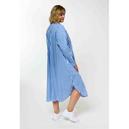 Gozzip Woman GCornelia Long Shirt Long shirt Blue Stripe