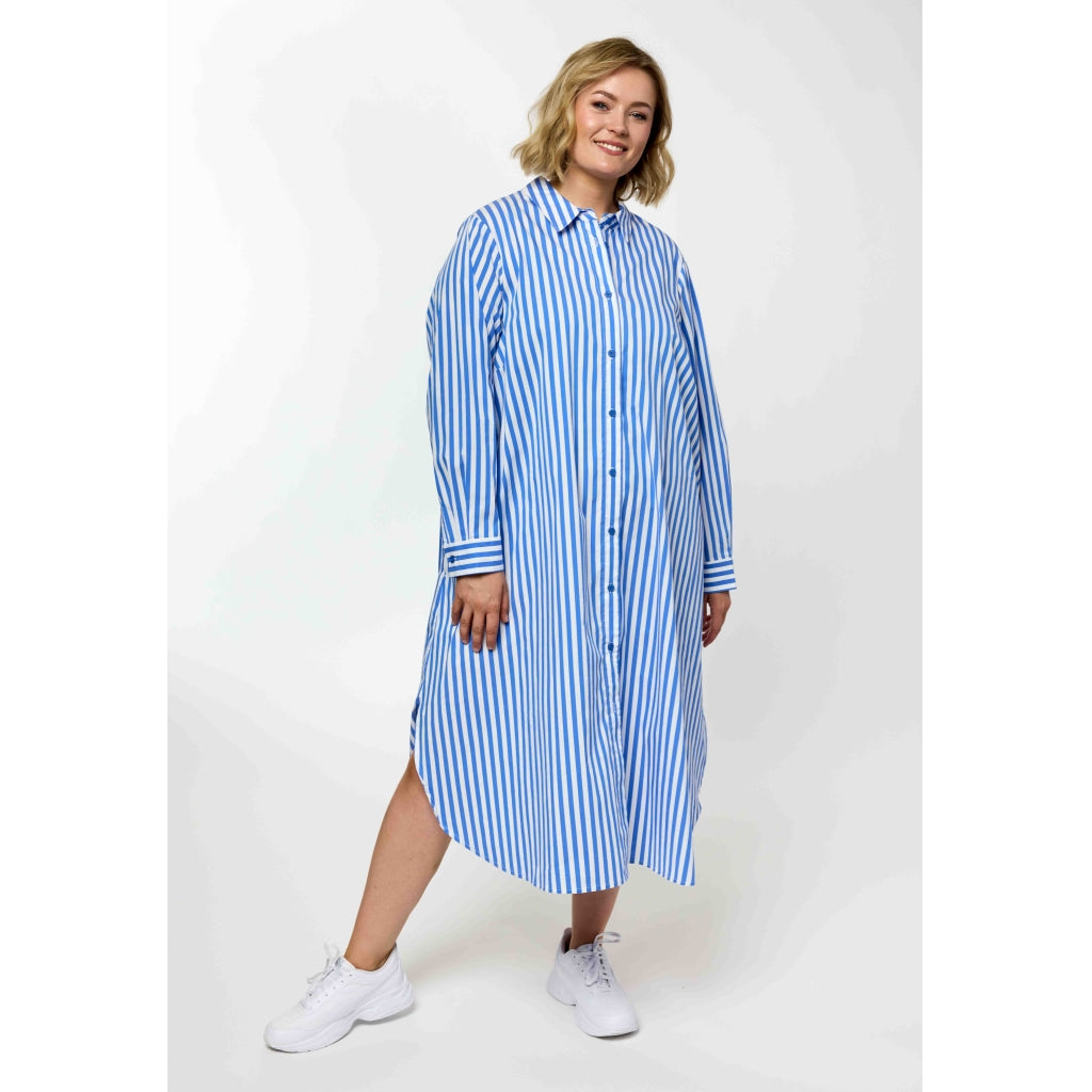 Gozzip Woman GCornelia Long Shirt Long shirt Blue Stripe