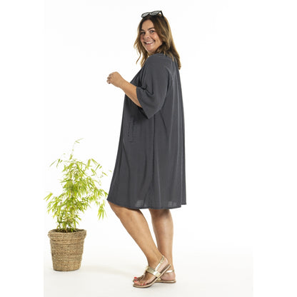 Gozzip Woman GDinne Tunic Tunic Navy w dots