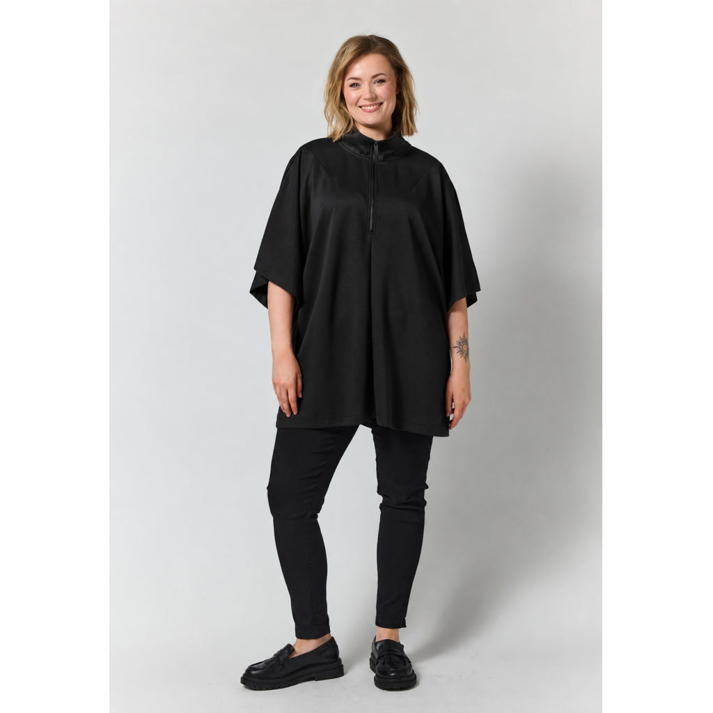 Gozzip Woman GEdit Tunic with zipper Tunic Black