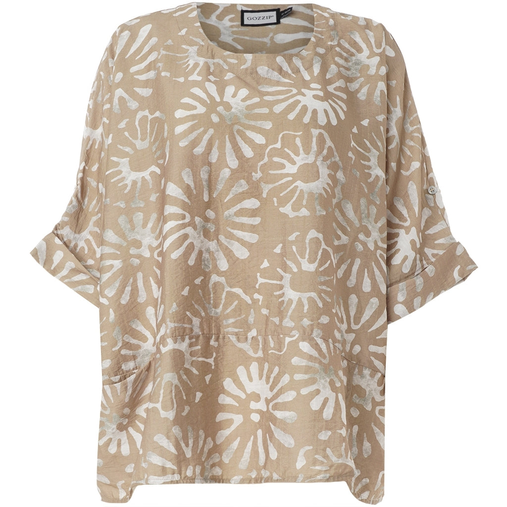 Gozzip Woman GElissa Oversize Blouse Oversize Blouse Beige