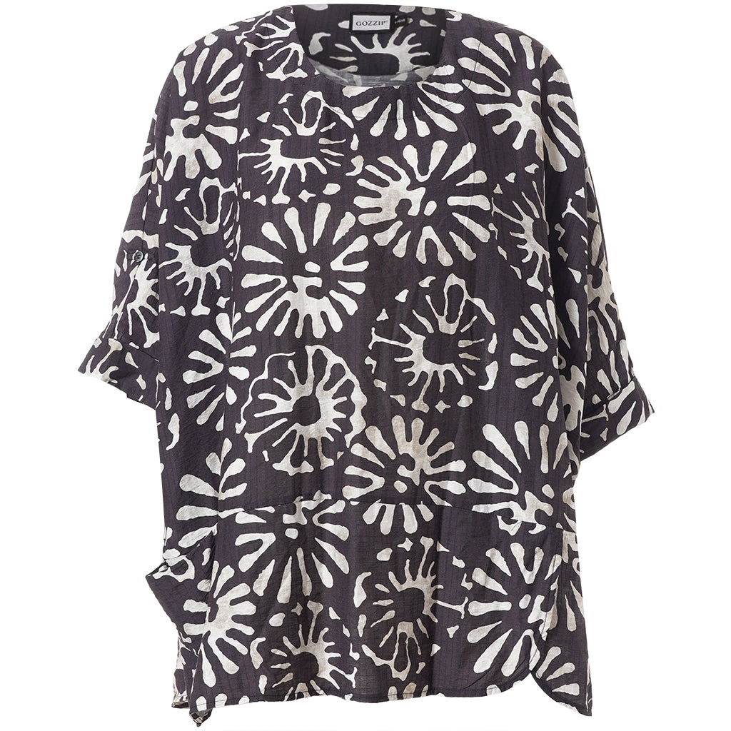 Gozzip Woman GElissa Oversize Blouse Oversize Blouse Black