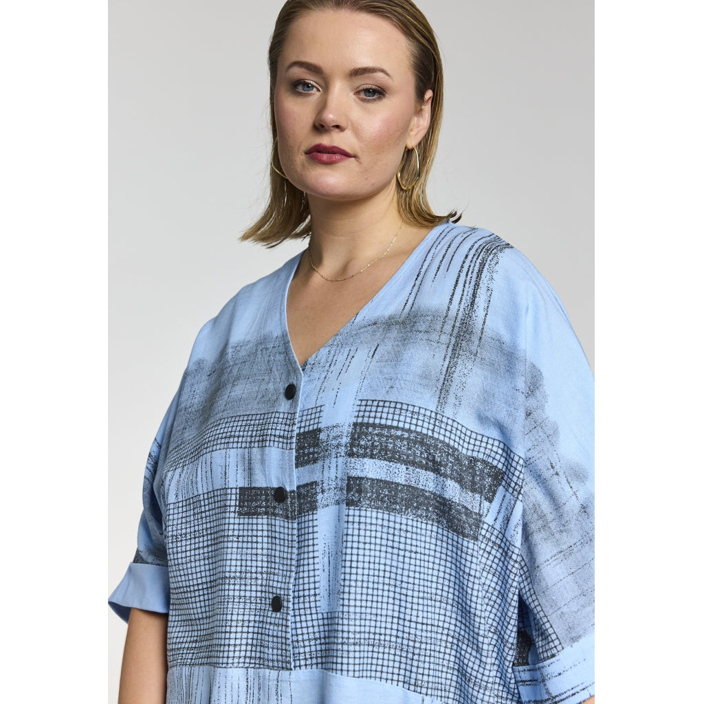 Gozzip Woman GElissa Oversize Blouse Oversize Blouse Light blue/Black