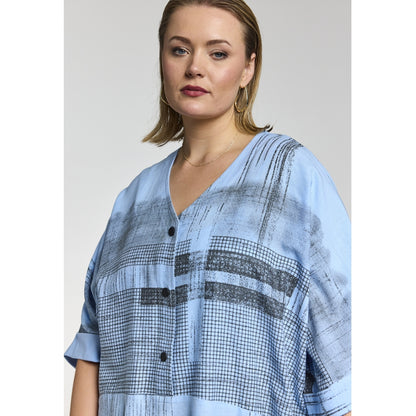 Gozzip Woman GElissa Oversize Blouse Oversize Blouse Light blue/Black