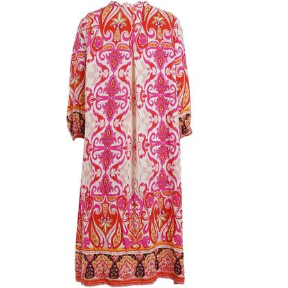 Gozzip Woman GEmine Dress Dress Pink Print