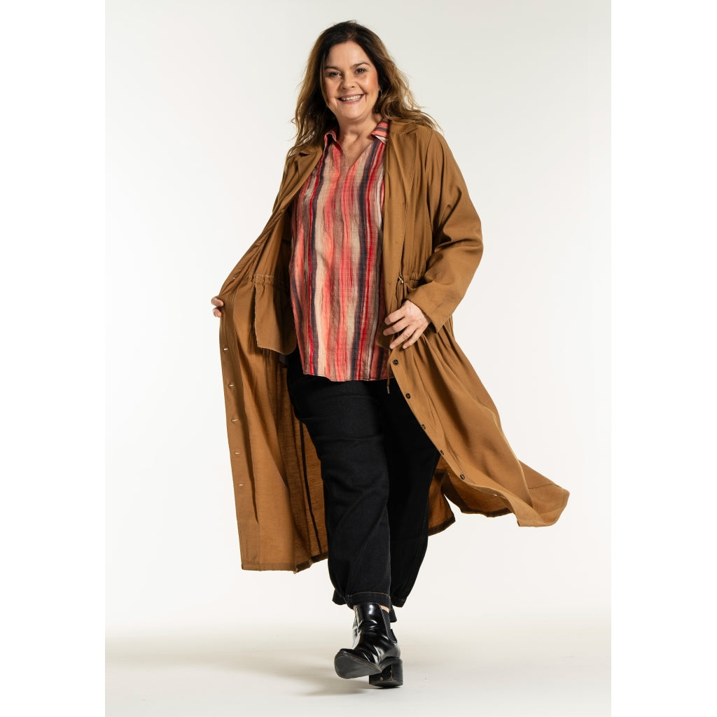 Gozzip Woman GEva Dress Jacket Dress Jacket Brass