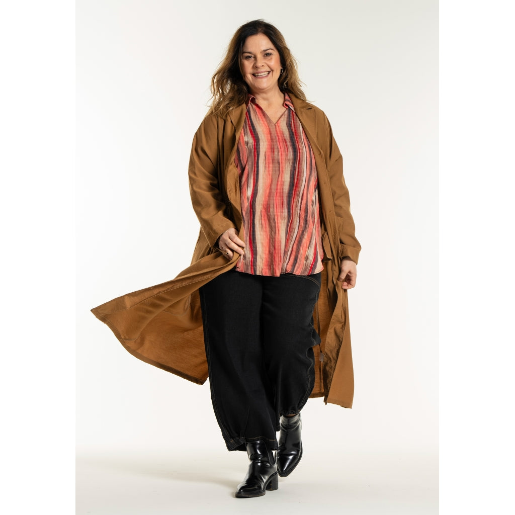 Gozzip Woman GEva Dress Jacket Dress Jacket Brass