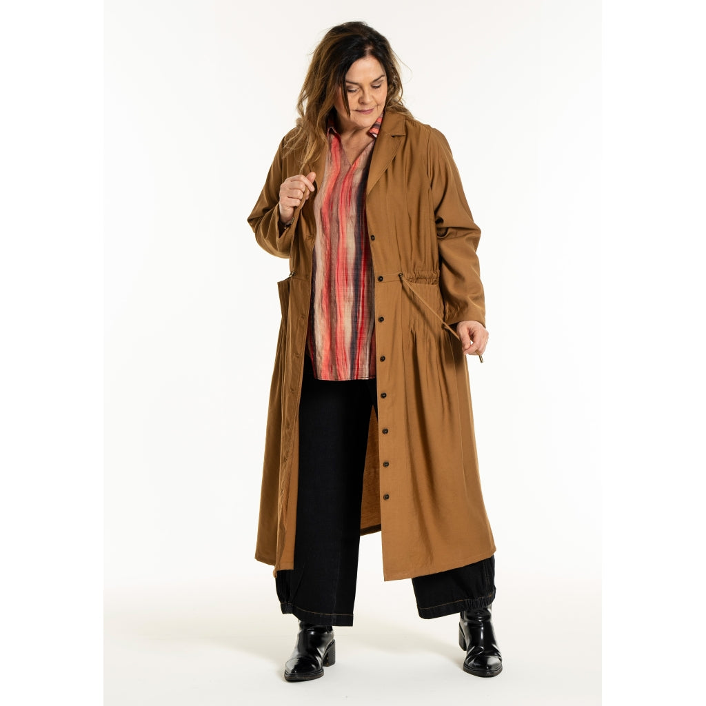 Gozzip Woman GEva Dress Jacket Dress Jacket Brass