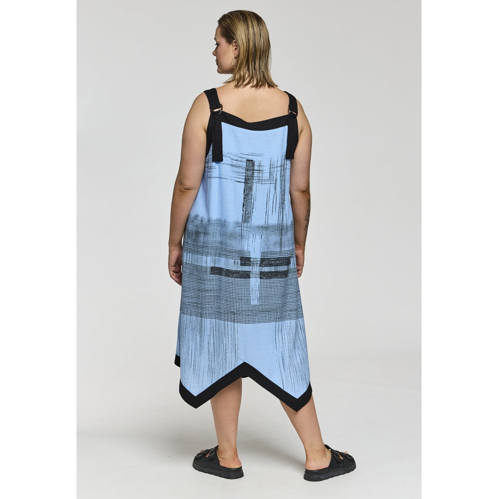 Gozzip Woman GFelicity long strap dress Dress Light blue/Black