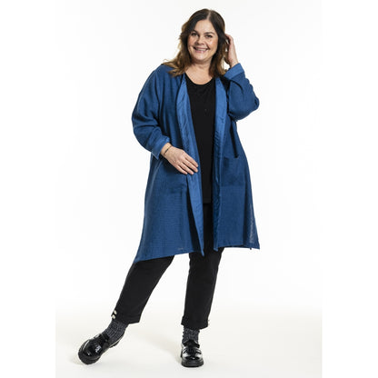 Gozzip Woman GFrance Long Cardigan Long Cardigan Blue