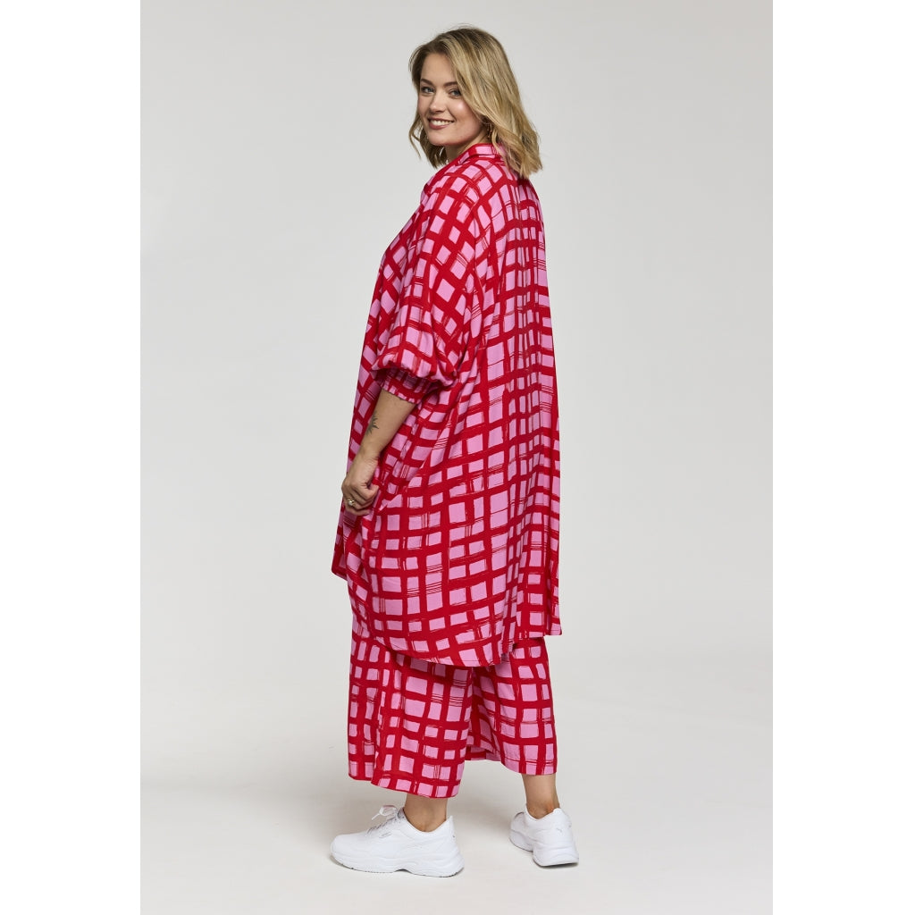 Gozzip Woman GGerda Oversize shirt Tunic Oversize shirt tunic Pink/Red
