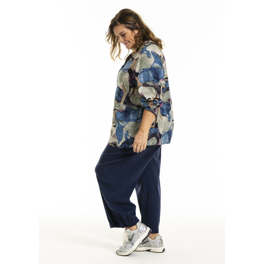 Gozzip Woman GGhita Blouse Blouse Blue print