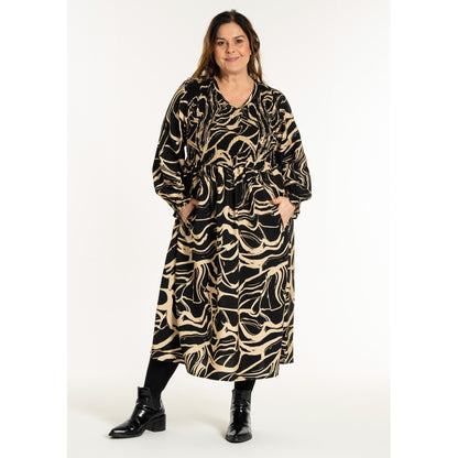 Gozzip Woman GGitt Dress Dress Black/Latte