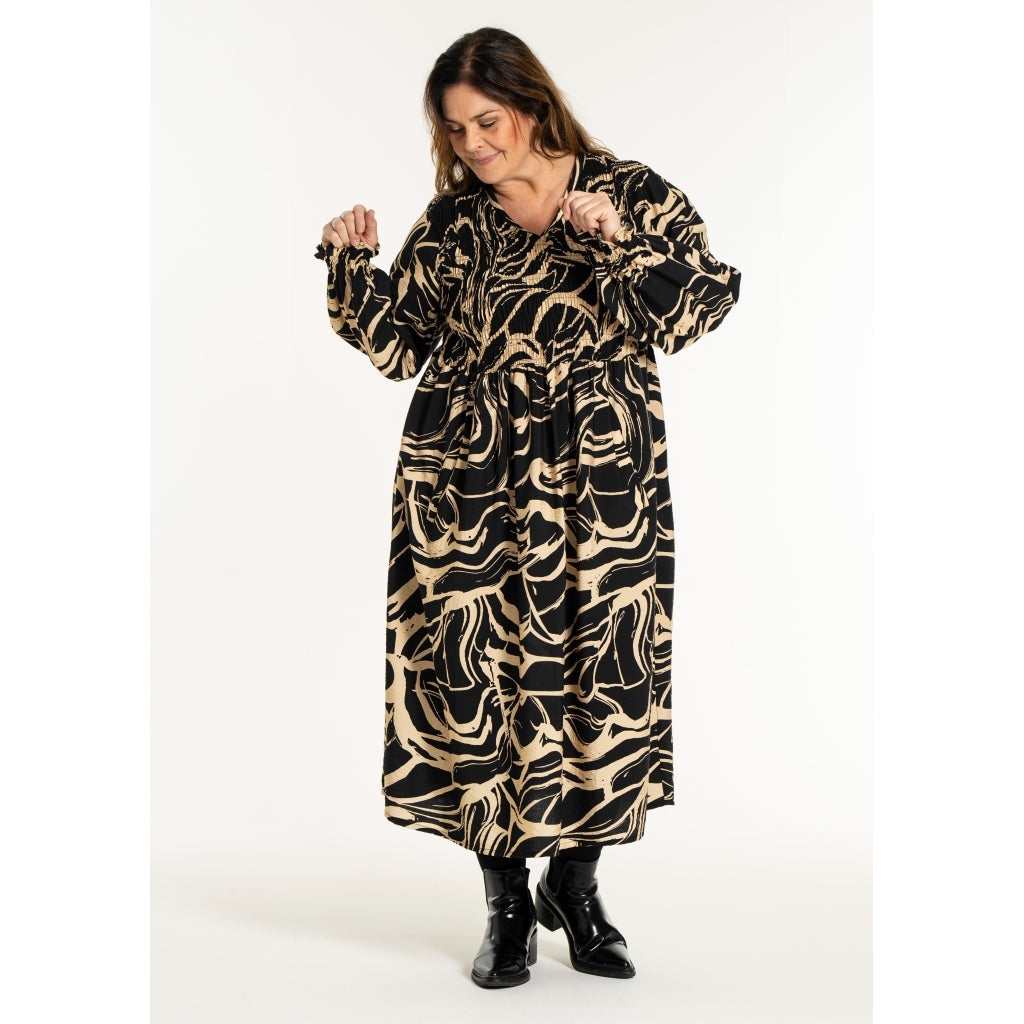 Gozzip Woman GGitt Dress Dress Black/Latte