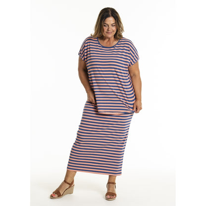 Gozzip Woman GGitte T-shirt T-Shirt Coral/Blue