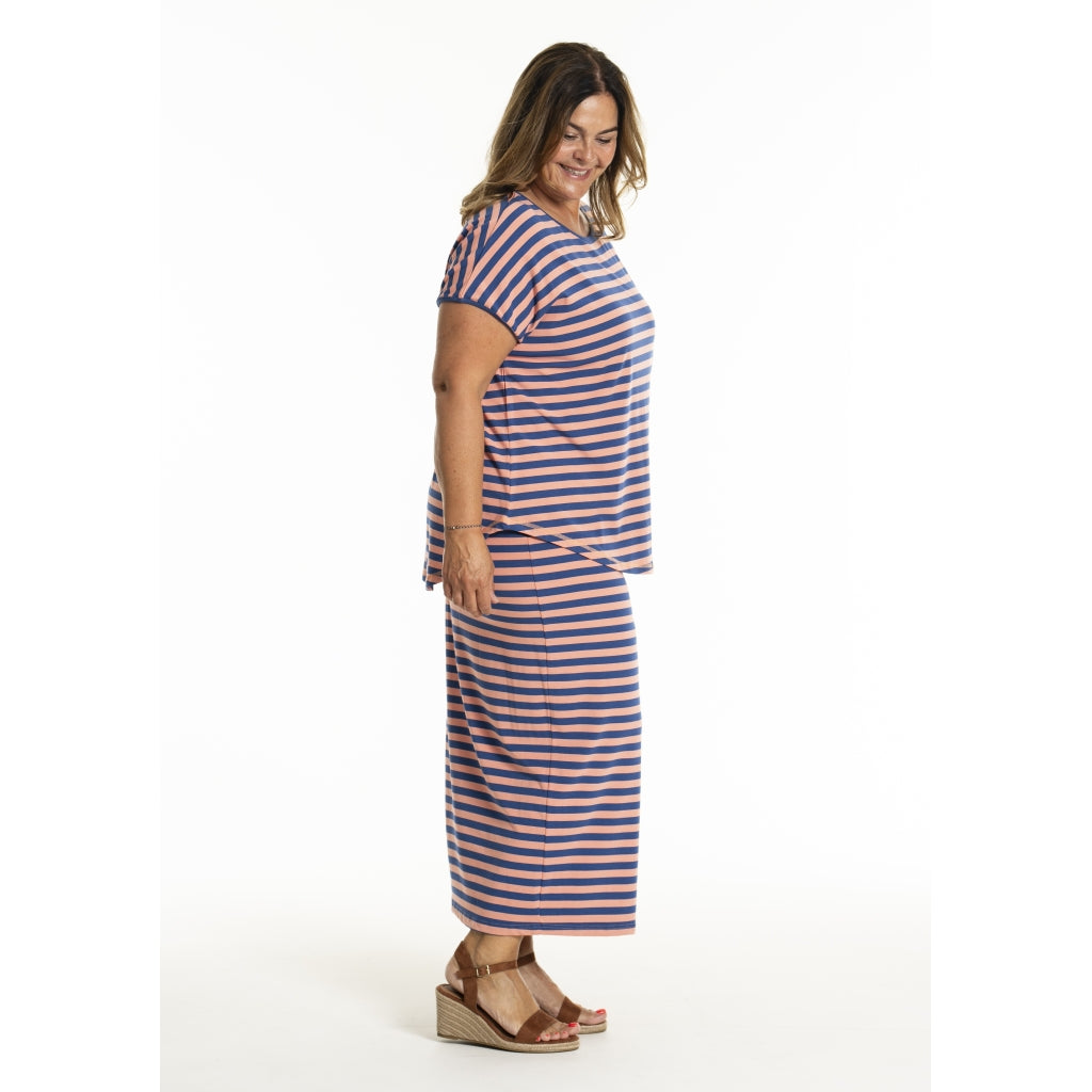 Gozzip Woman GGitte T-shirt T-Shirt Coral/Blue